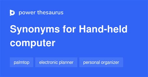 COMPUTER Synonyms .